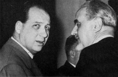 Mario Pannunzio con Ernesto Rossi